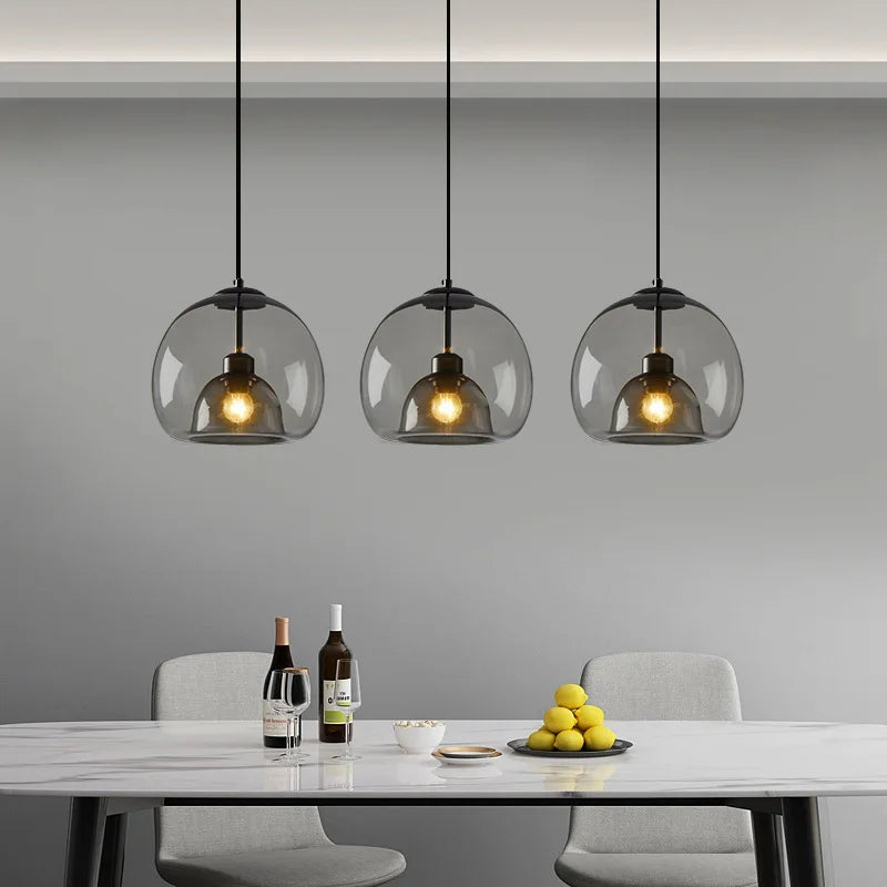 Smoky Gray Pendant Light