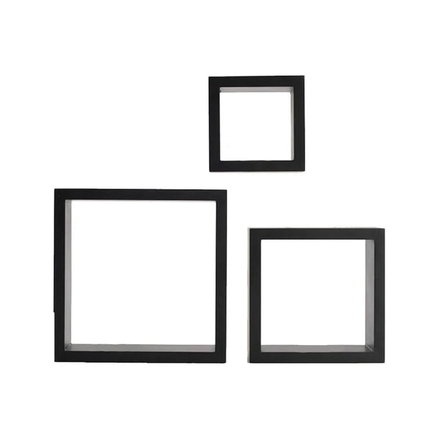 Black Square Shelves