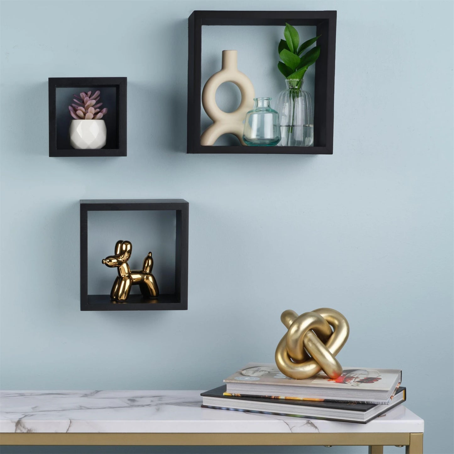 Black Square Shelves