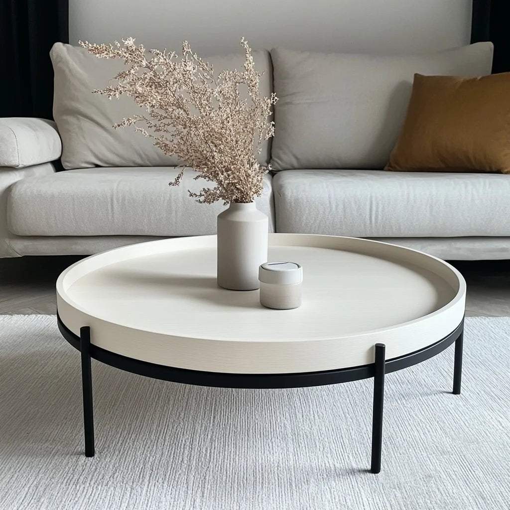 Wood Metal Coffee Table