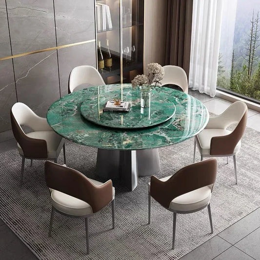 Marble Round Table Green