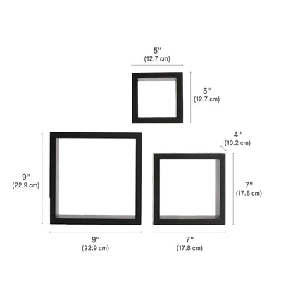 Black Square Shelves