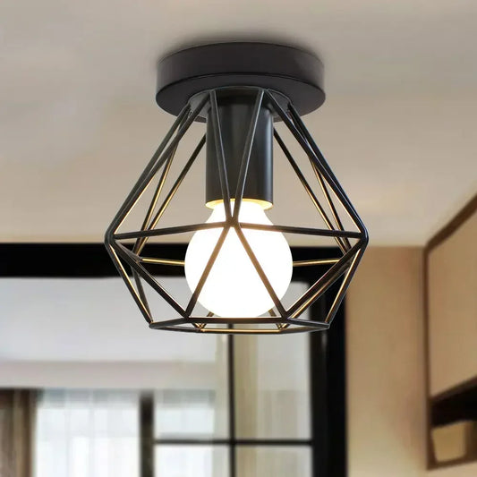Industrial Black Ceiling Light